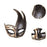 Masquerade Mask with Strap Fancy Dress Half Face Mask for Men Festival Party Black