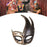 Masquerade Mask with Strap Fancy Dress Half Face Mask for Men Festival Party Black