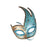 Masquerade Mask with Strap Fancy Dress Half Face Mask for Men Festival Party Blue