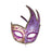 Masquerade Mask with Strap Fancy Dress Half Face Mask for Men Festival Party Purple