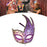 Masquerade Mask with Strap Fancy Dress Half Face Mask for Men Festival Party Purple