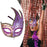 Masquerade Mask with Strap Fancy Dress Half Face Mask for Men Festival Party Purple