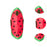 Watermelon Costume Versatile Funny Fancy Dress for Carnival Birthday Parties