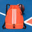 Drawstring Backpack Adjustable Shoulder Straps for Women Men String Swim Bag Orange