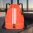 Drawstring Backpack Adjustable Shoulder Straps for Women Men String Swim Bag Orange