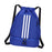 Drawstring Backpack Adjustable Shoulder Straps for Women Men String Swim Bag Blue