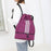 Drawstring Backpack Adjustable Shoulder Straps for Women Men String Swim Bag Violet