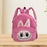 Kids Backpack Adorable with Zipper Closure Novelty Adjustable Shoulder Strap Rose Pink