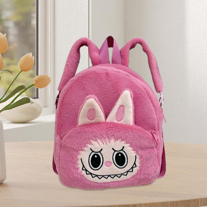 Kids Backpack Adorable with Zipper Closure Novelty Adjustable Shoulder Strap Rose Pink