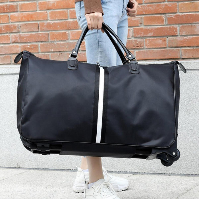 Rolling Duffel Bag Weekender Bag for Overnight Stays Men Women Weekends Away 58 cmx22 cmx40 cm