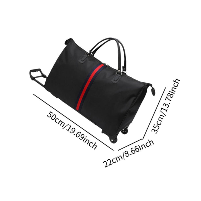 Rolling Duffel Bag Travel Bag for Camping Air or Car Travels Overnight Stays 50 cmx22 cmx35 cm