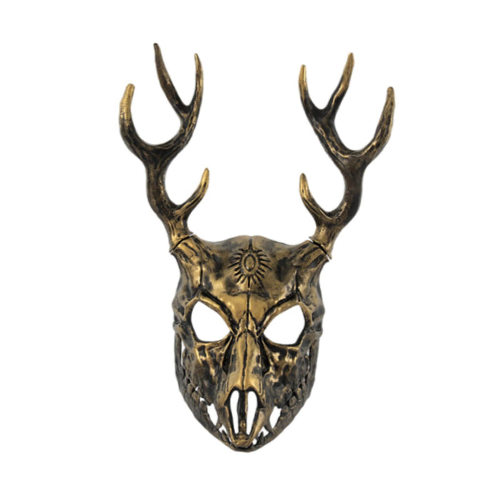 Halloween Mask Mask Creative Cosplay Costume for Adults Festival Party Bronze