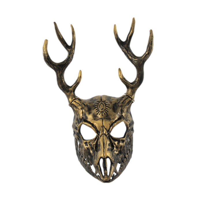 Halloween Mask Mask Creative Cosplay Costume for Adults Festival Party Bronze