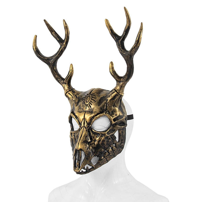 Halloween Mask Mask Creative Cosplay Costume for Adults Festival Party Bronze