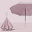 Reversing Close Rain Umbrella Folded Inverted Umbrella for Outdoor Beach Women Pink