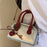 Womens Leather Crossbody Bag Stylish Casual Top Handle Bag for Travel Street