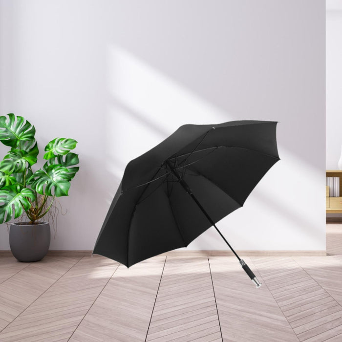 Rain Umbrella Large Lightweight Auto Open Umbrella for Traveling Beach Women Black