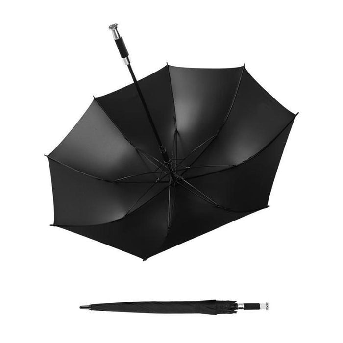 Rain Umbrella Large Lightweight Auto Open Umbrella for Traveling Beach Women Black