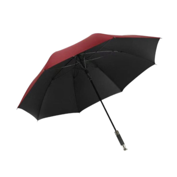 Rain Umbrella Large Lightweight Auto Open Umbrella for Traveling Beach Women Red