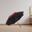 Rain Umbrella Large Lightweight Auto Open Umbrella for Traveling Beach Women Red