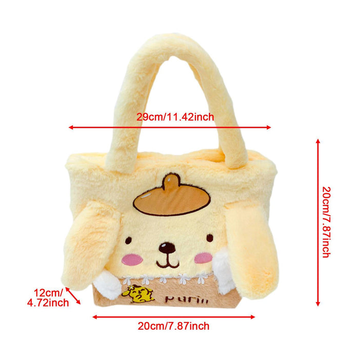 Women Tote Bag Fashionable Cute Stylish Travel Bag for Birthday Party Summer Pom Pom Purin