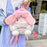 Kids Backpack Casual Tote Bag Stylish with Zipper Closure Adorable Plush Bag Pink