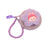 Cartoon Plush Purse with Lanyard Keychain for Dating Party Supplies Vacation Purple