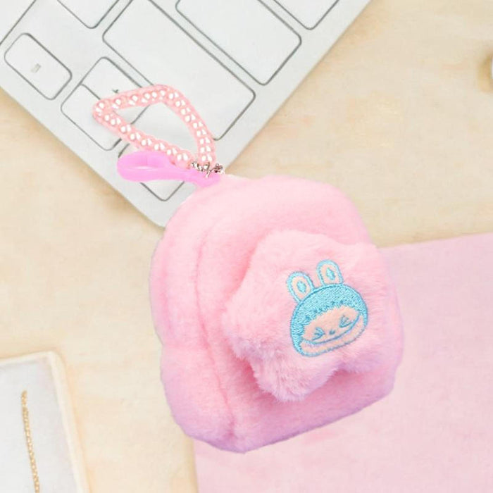 Cartoon Plush Purse Lightweight Girls Wallet for Dating Gifts Party Supplies Pink