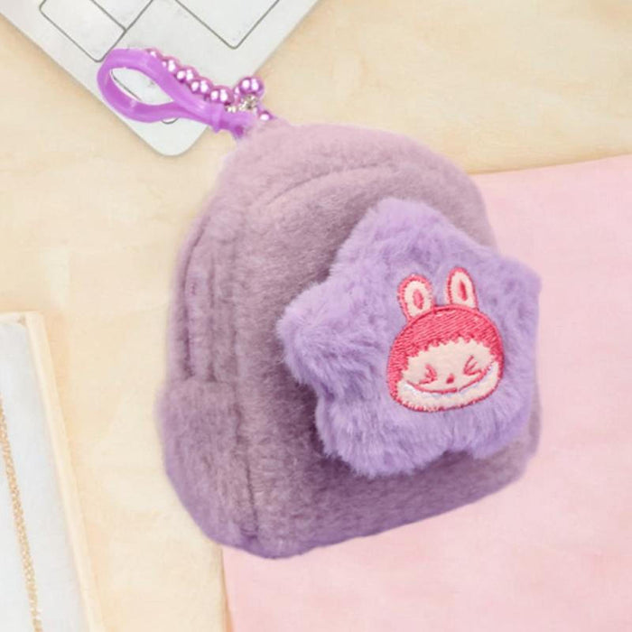 Cartoon Plush Purse Lightweight Girls Wallet for Dating Gifts Party Supplies Purple