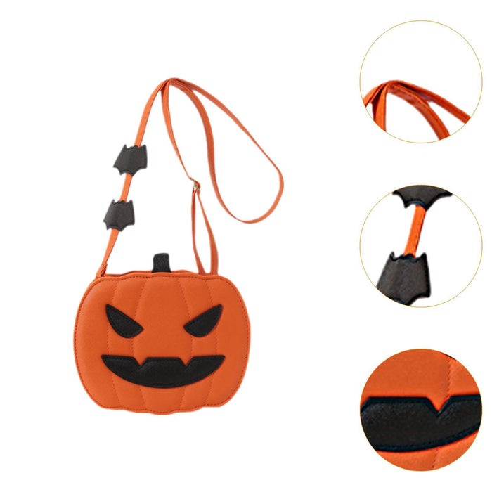 Pumpkin Crossbody Bag Women Funny Pumpkin Handbag for Shopping Street Travel