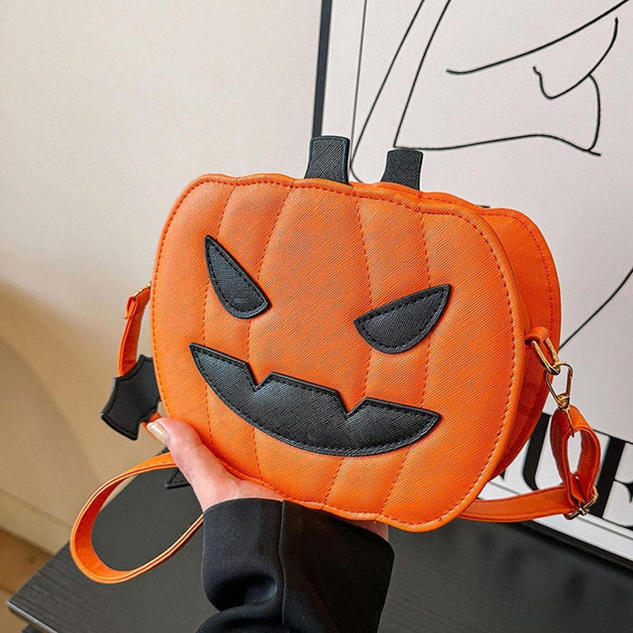 Pumpkin Crossbody Bag Women Funny Pumpkin Handbag for Shopping Street Travel