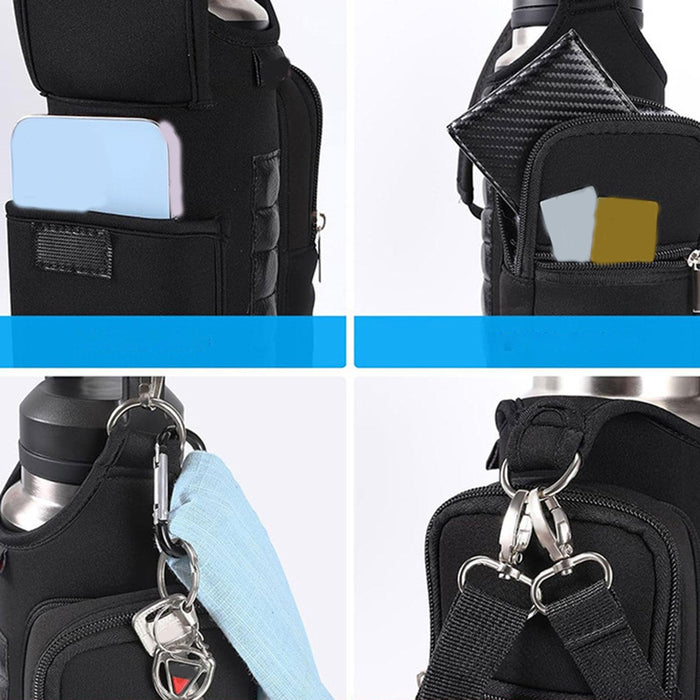 Water Bottle Holder Bag for Men Pouch Gym Magnetic Bag for Sports Travel Gym