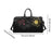 Travel Duffle Bag with Adjustable Shoulder Strap for Sports Exercise Fitness Black