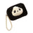 Panda Money Purse Organizer Small Mini Plush Wallet for Shopping Travel Square