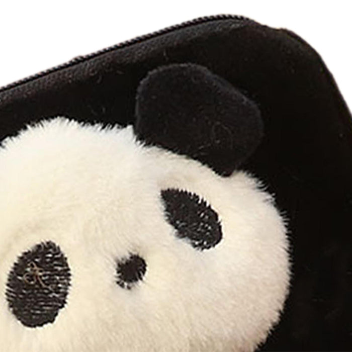 Panda Money Purse Organizer Small Mini Plush Wallet for Shopping Travel Square