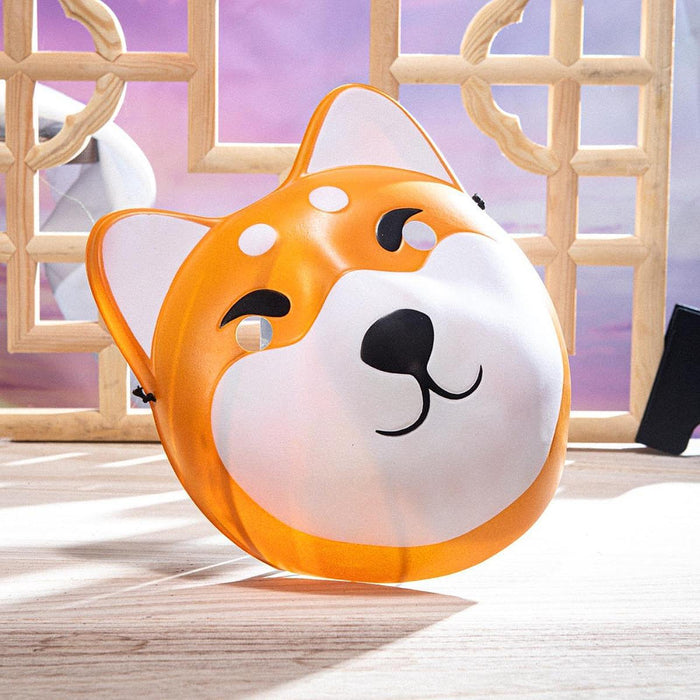 Shiba Inu Mask Cosplay Adults Face Mask for Festival Role Playing Night Club