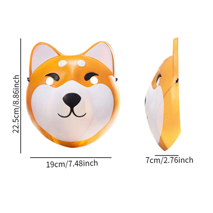 Shiba Inu Mask Cosplay Adults Face Mask for Festival Role Playing Night Club