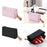 Travel Makeup Bag Lightweight Cosmetic Organizer for Vanity Commuting Travel Pink