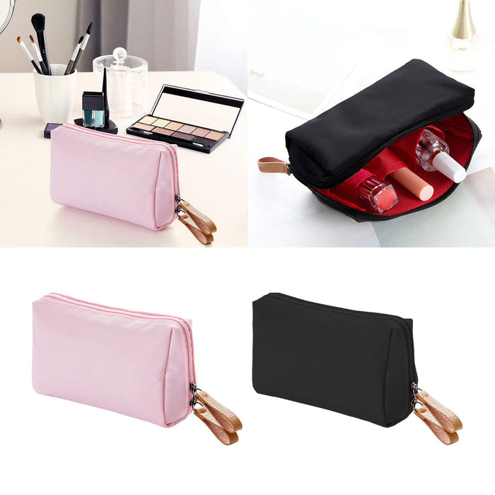 Travel Makeup Bag Lightweight Cosmetic Organizer for Vanity Commuting Travel Pink