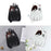 Canvas Backpack Wallet Cute Shoulder Bag for Shopping Decoration Anniversary Black