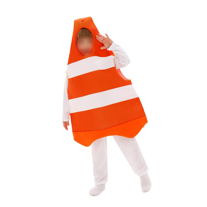 Traffic Cone Costume Festival Kids Halloween Costume for Children Girls Boys S to M