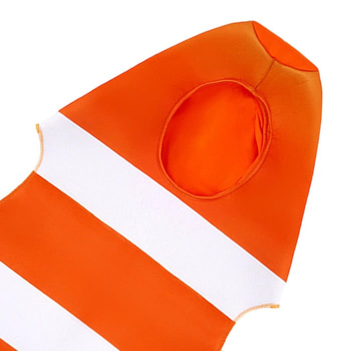 Traffic Cone Costume Festival Kids Halloween Costume for Children Girls Boys S to M