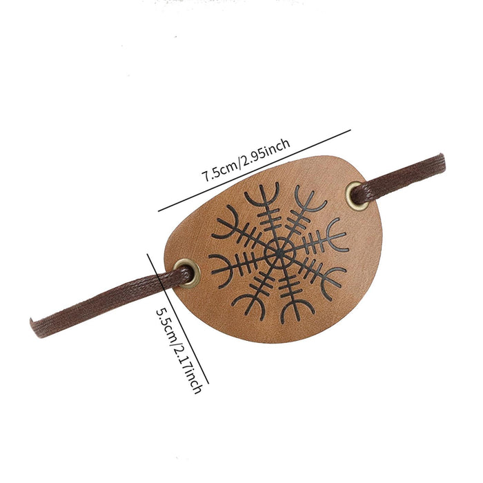 Cosplay Eye Patch Novelty Adults Costume Accessory for Role Play Party Favor Light Brown