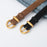 Women Waist Belt Trendy Casual Lady Adjustable Belt for Jeans Dress Trousers Black