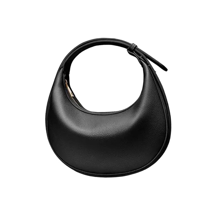 Shoulder Bag for Women Elegant PU Leather Tote Handbag for Everyday Shopping Black