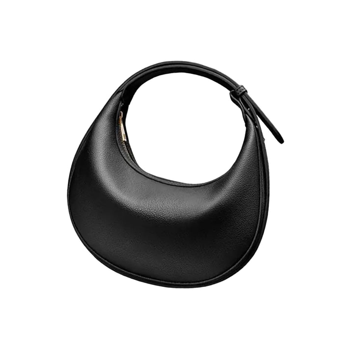 Shoulder Bag for Women Elegant PU Leather Tote Handbag for Everyday Shopping Black