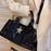 Women's Gothic Handbag Y2K Zipper Closure Tote Bag for Travel Vacation Party