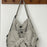 Womens Backpack Large Capacity Adjustable Shoulder Strap Travel Bag Tote Bag Gray