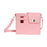 Water Bottle Bag Satchel Trendy Adjustable Strap Casual Water Bottle Carrier Pink