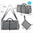 Carry on Bag Lightweight Tote over Night Bag for Business Travelling Camping Gray